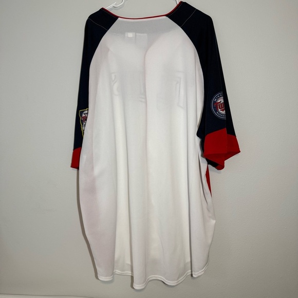 Minnesota TC Twins Jersey White and Navy with Blank Back Size 4XT - Picture 5 of 5